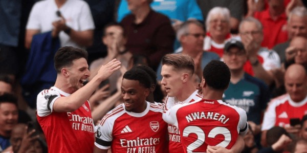5-0横扫！阿森纳踢疯了，24岁超级后卫大爆发：独造3球太犀利